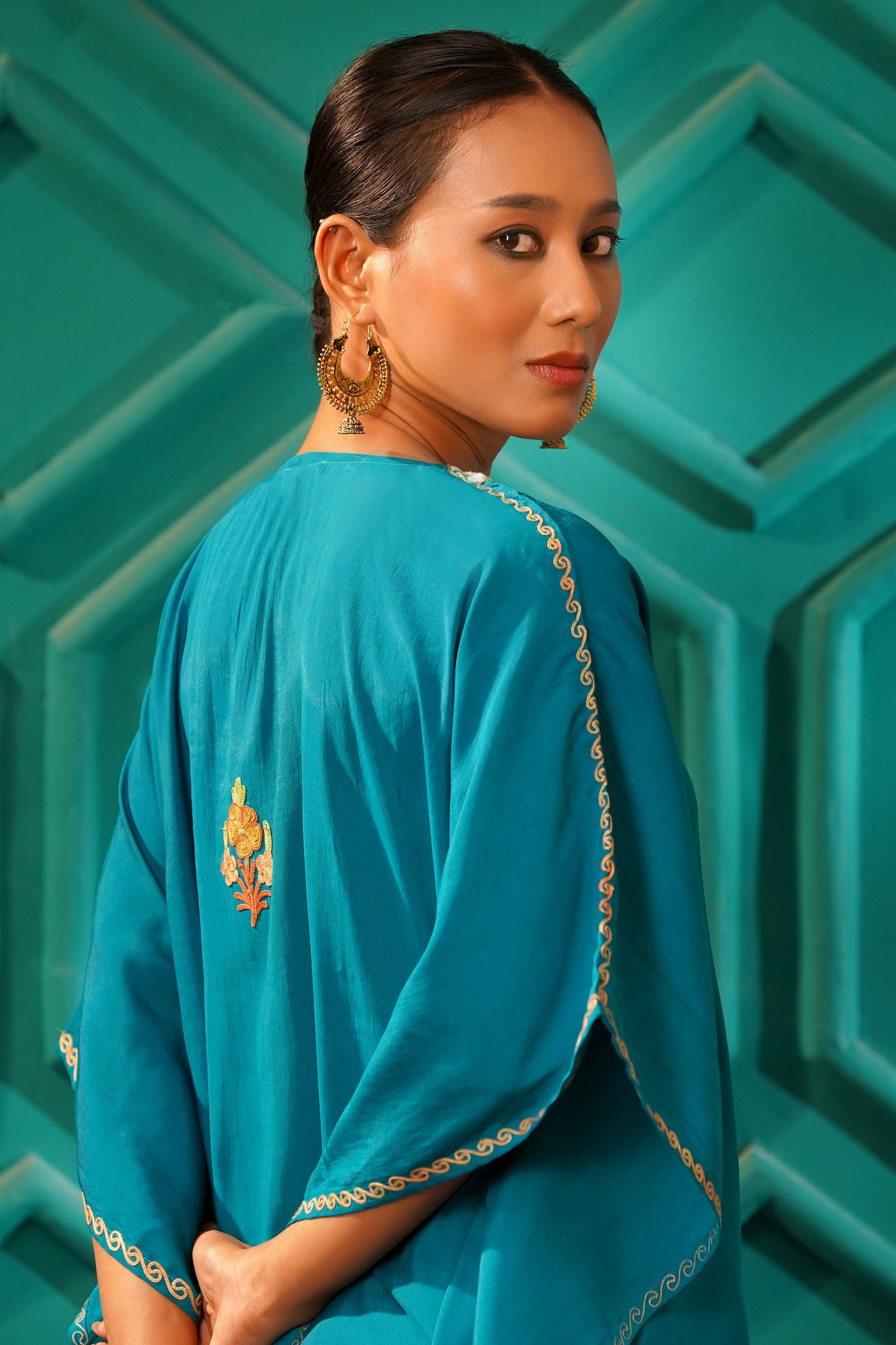 Regal & Heritage - KAFTAN-Muslin cotton Co-ord set-2pc - Image 2